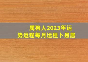 属狗人2023年运势运程每月运程卜易居,属狗人2023年运势运程每月运