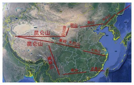 中国三条龙脉图片